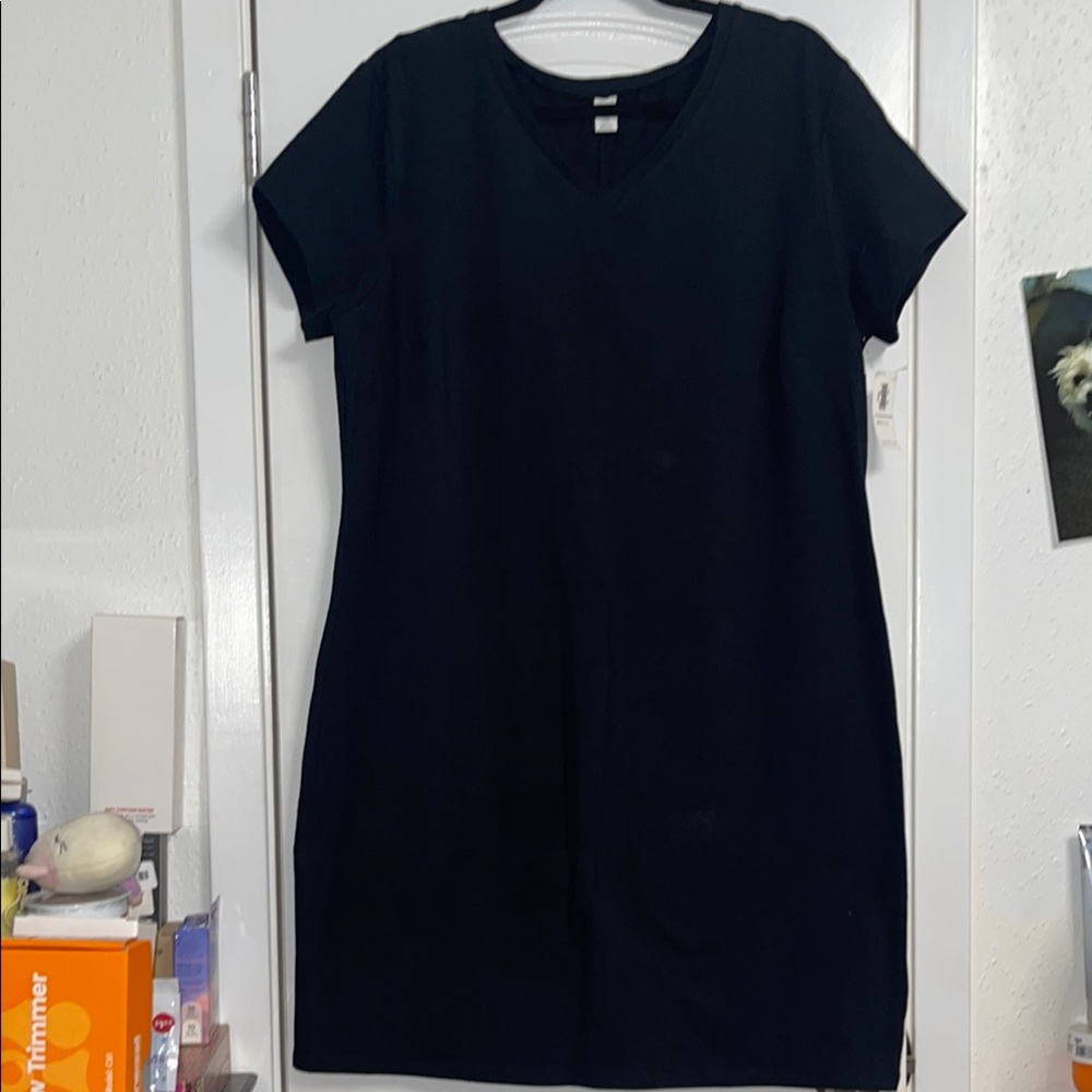 Old Navy Black T-Shirt Dress